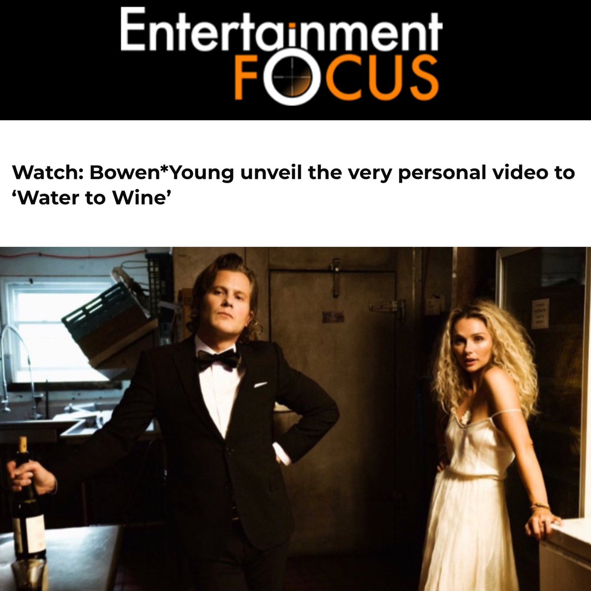 wearebowenyoung's tweet photo. Thank you Entertainment Focus for featuring the official video for WATER TO WINE! 🍷✨ Click on the link in below to watch! 🩵✨
https://t.co/JEy7QUcVoY
#watertowine #bowenyoung #entertainmentfocus #premier #misicvideo #americanamusic https://t.co/pHuy4jJKcy