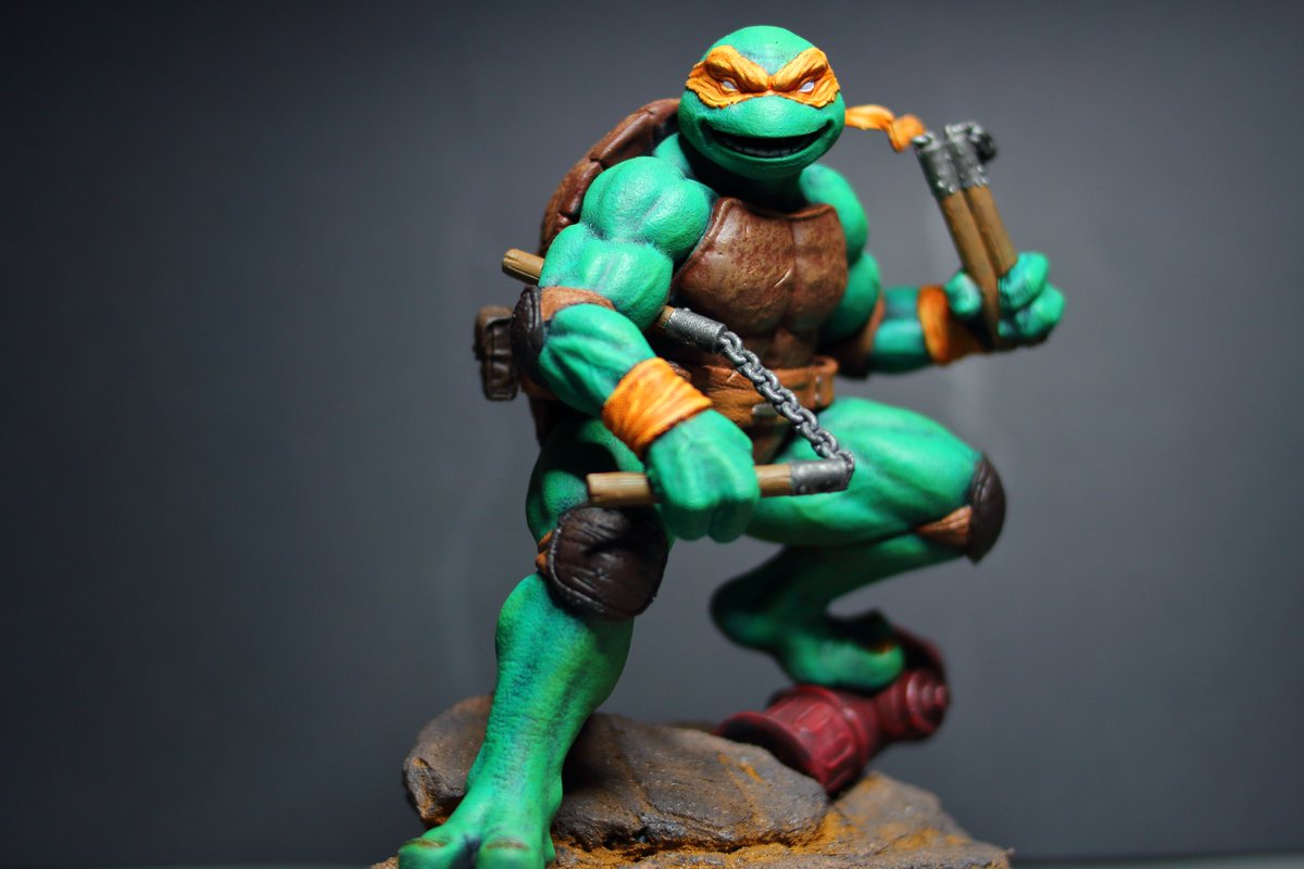 NGTrastear's tweet photo. Cowabunga! #TMNT  #TMNTMutantMayhem #3dprint #elegoo #elegoosaturn #nosgustatrastear https://t.co/A4qmrFvAqY