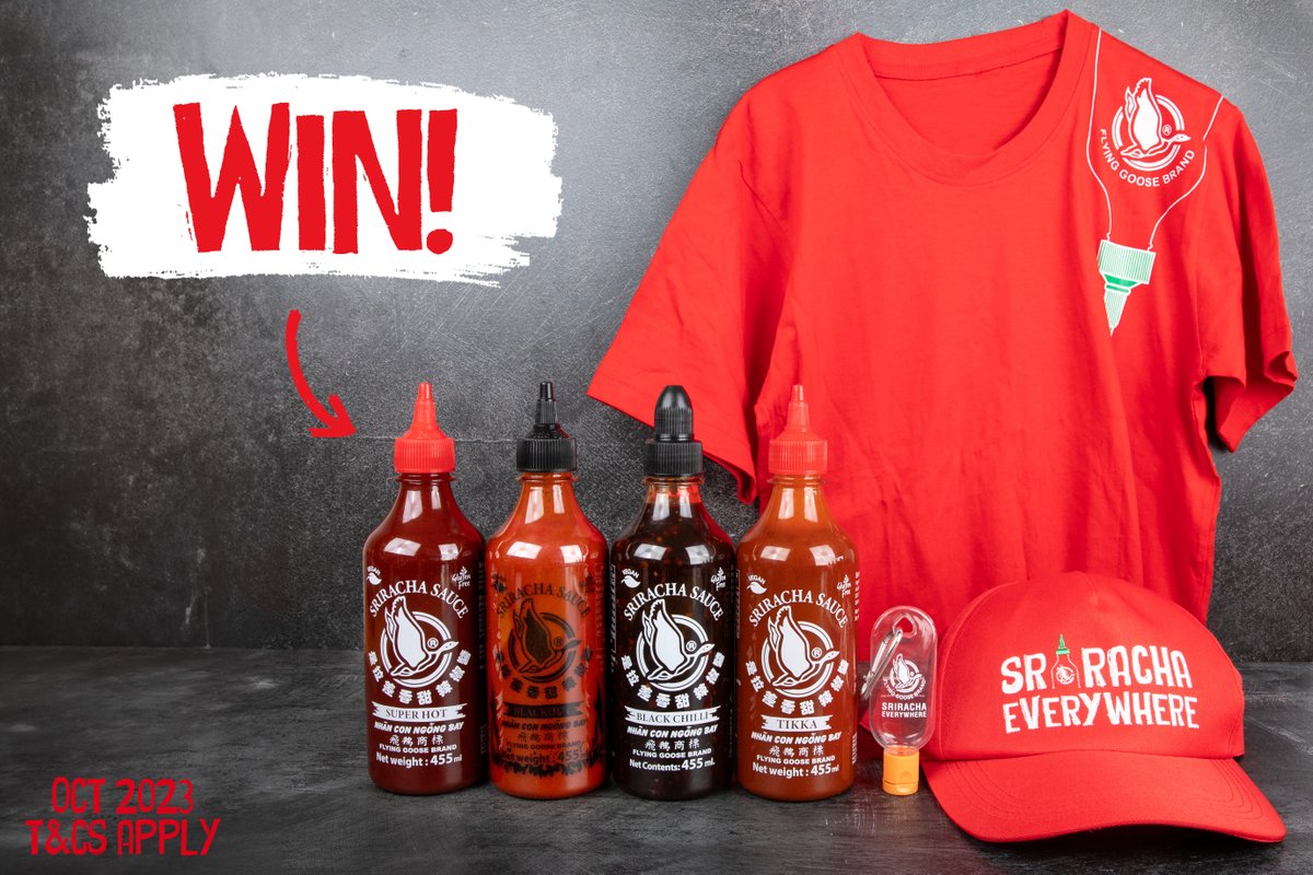 Sriracha_FG's tweet image. Big fan of Sriracha? Same 🌶️

We've got good news 😏

If you want to get your hands on this selection of Flying Goose goodies FOLLOW + RT to be in with a chance to #WIN