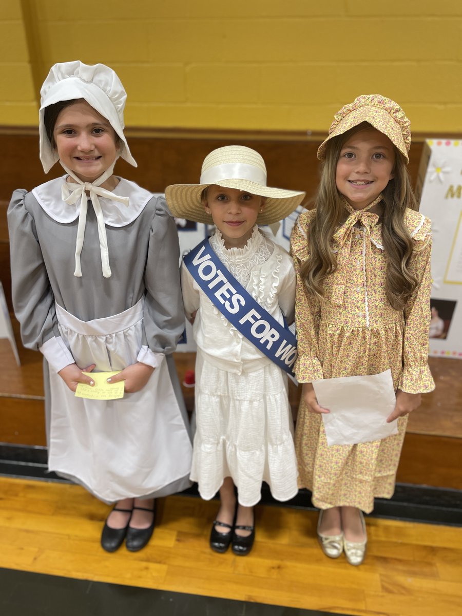 <a href="/BENPanthers/">Bennett Panthers</a> hosted a Wax Museum today with their 4th/5th grade ELA and history classes. People walked up to the booth, touched the red "button," and students would tell them about their chosen figure from NC (4th) or U.S. history (5th). So cool! #OneChatham #BennettProud