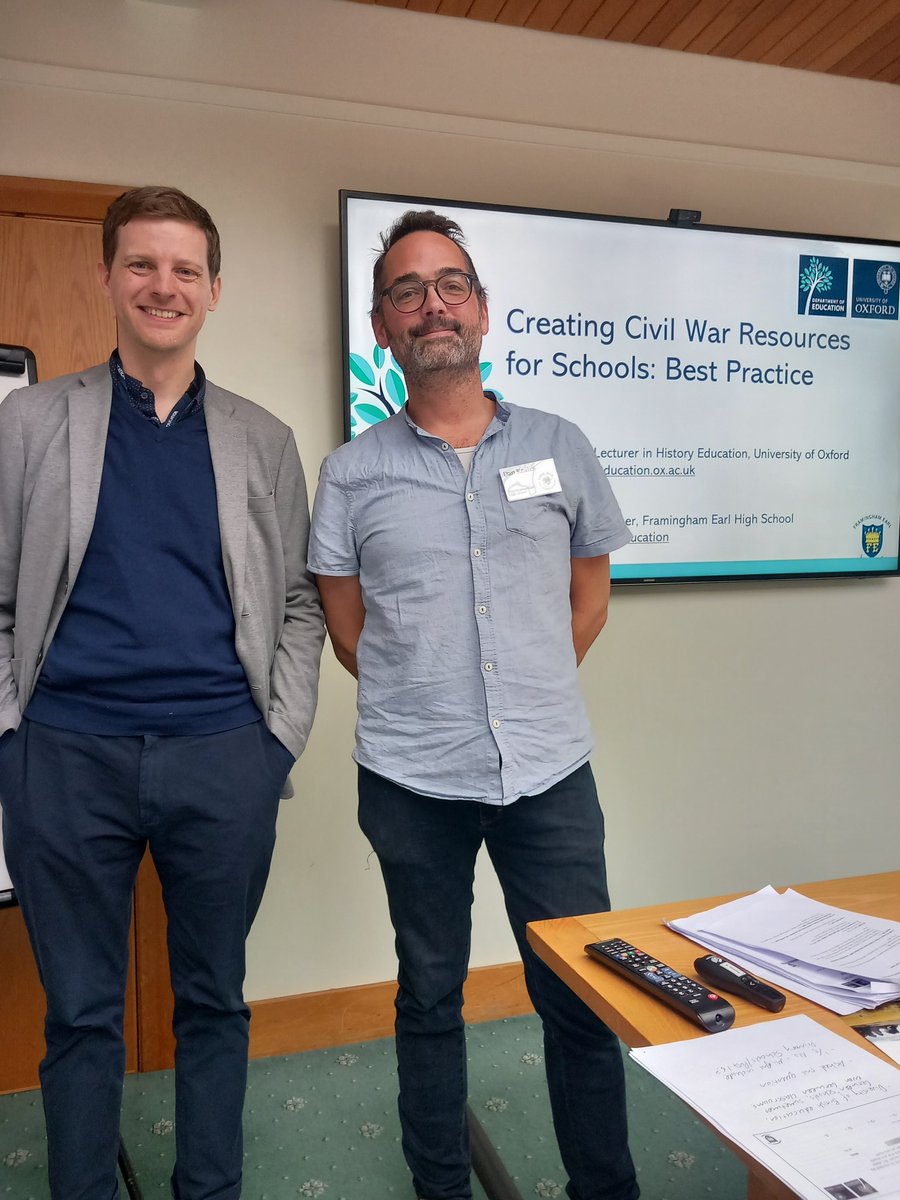 Good to be able to be involved in this today,  bringing together academics, heritage sector, educationalists and history teachers. <a href="/jcarrollhistory/">Jim Carroll</a> <a href="/world_turned/">The World Turned Upside Down</a> <a href="/battleftrust/">Battlefields Trust</a> <a href="/civilwarcentre/">National Civil War Centre</a> <a href="/HistParl/">History Of Parliament</a>
