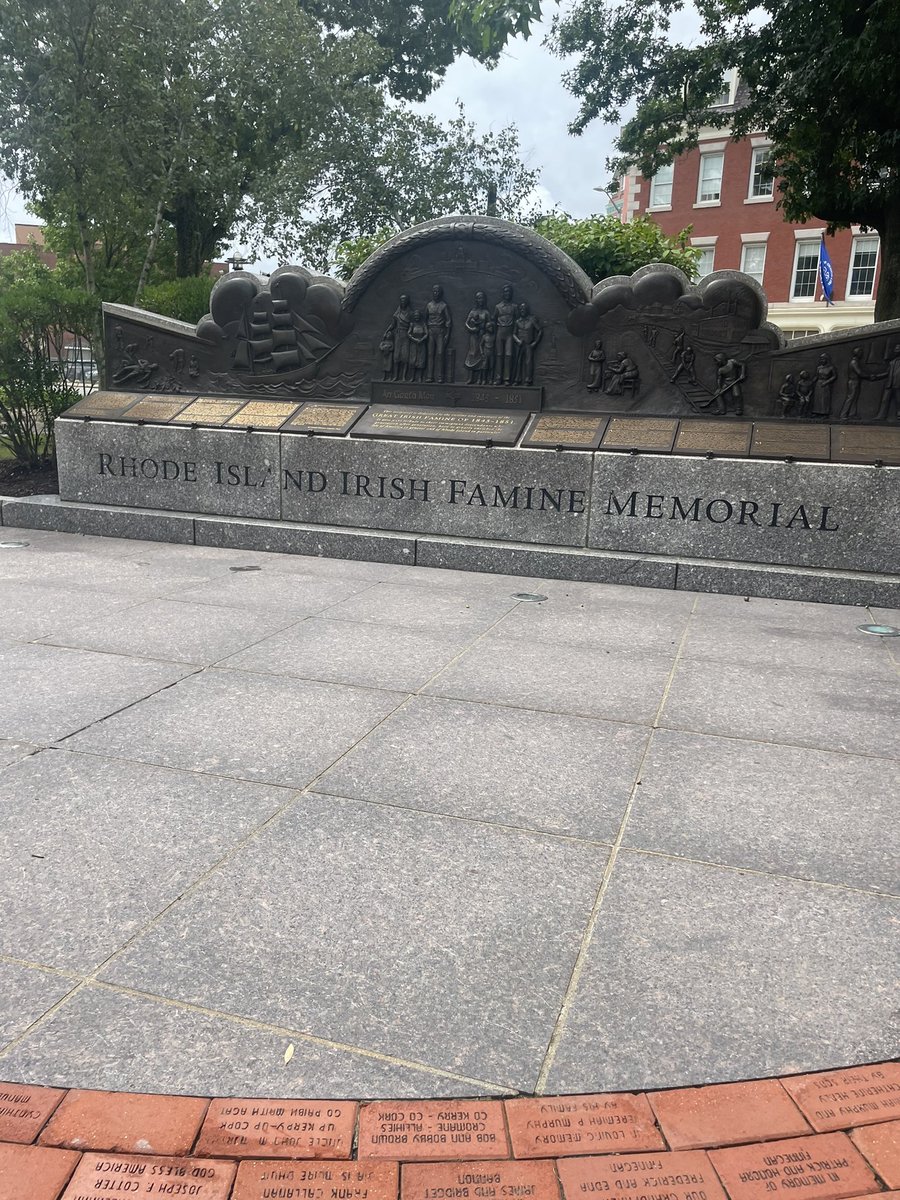 CummingsJa72753's tweet photo. Visiting the Irish famine memorial in Providence, RI showed a lot of courage that the people of Ireland had to go through to leave their country to go to a different one and leave their culture behind in order to survive. https://t.co/Auqzlvt5Dq