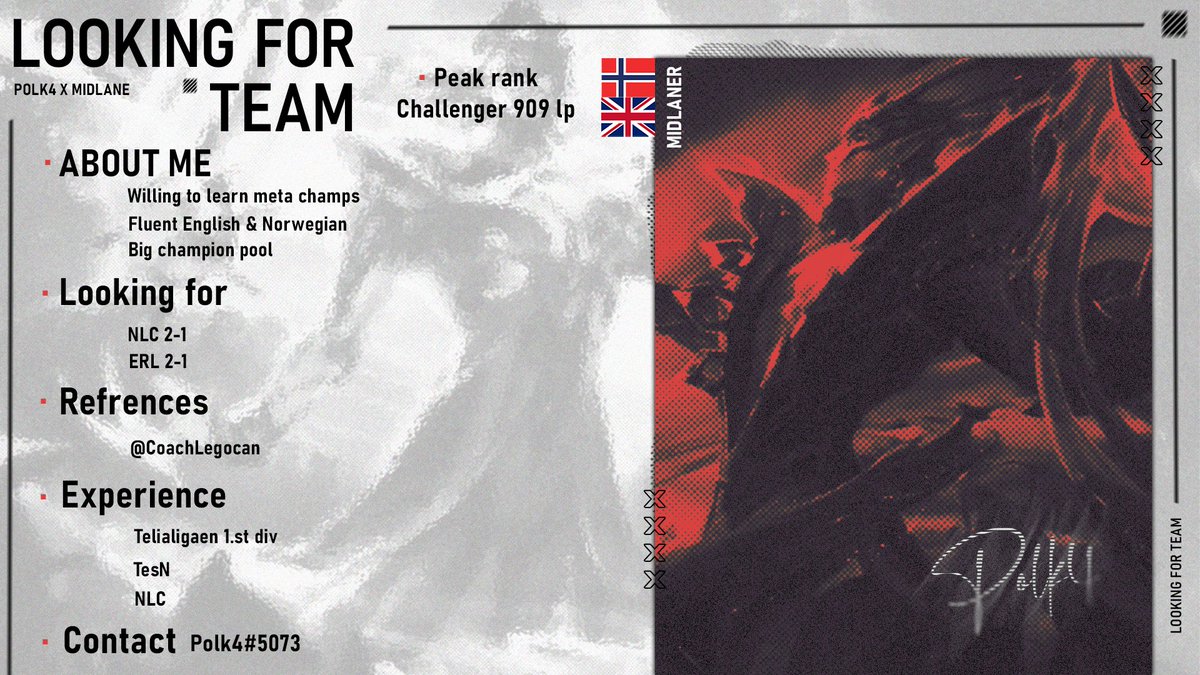 SadPolk4's tweet image. After a split in Sol where we qualified for playoffs, but got robbed. I am now looking for team again sadly
Dm me on disc for vods etc.