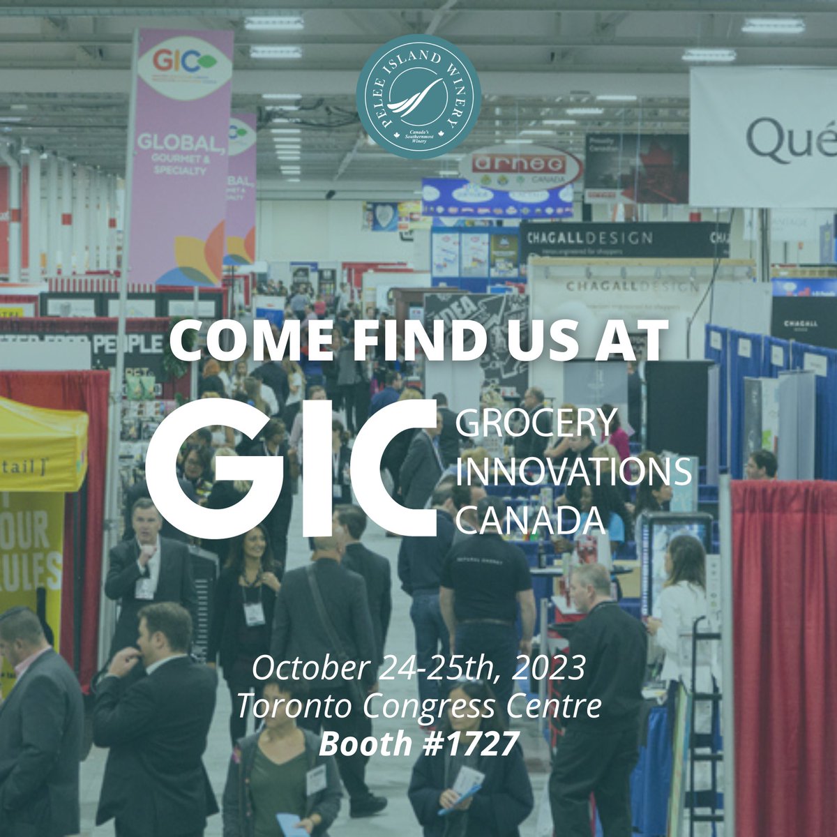 We’ll be at the #GICShow23 on Tuesday and Wednesday at the Toronto Congress Centre, North Building. Come visit us next week at booth 1727 to see what we’re pouring!🍷