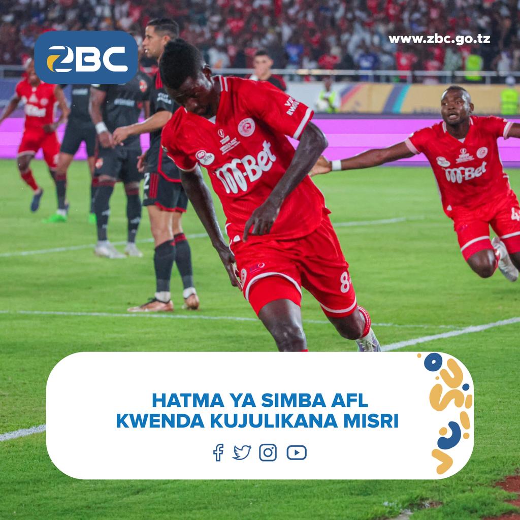 African Football League

FT:Simba SC 2️⃣  Vs 2️⃣ Al Ahly

#ZBCUpdates