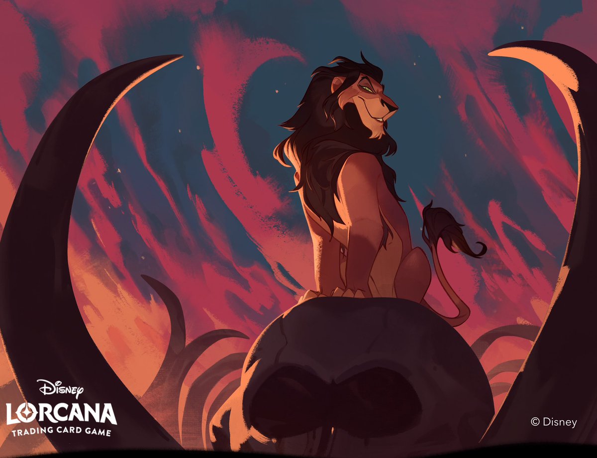 Eyyy! My Scar card for Lorcana Chapter 2 has been revealed- chuffed to see he's a legendary! Here's a closer look at that full art- SUCH a fun character to draw Eyyy! My Scar card for Lorcana Chapter 2 has been revealed- chuffed to see he's a legendary! Here's a closer look at that full art- SUCH a fun character to draw