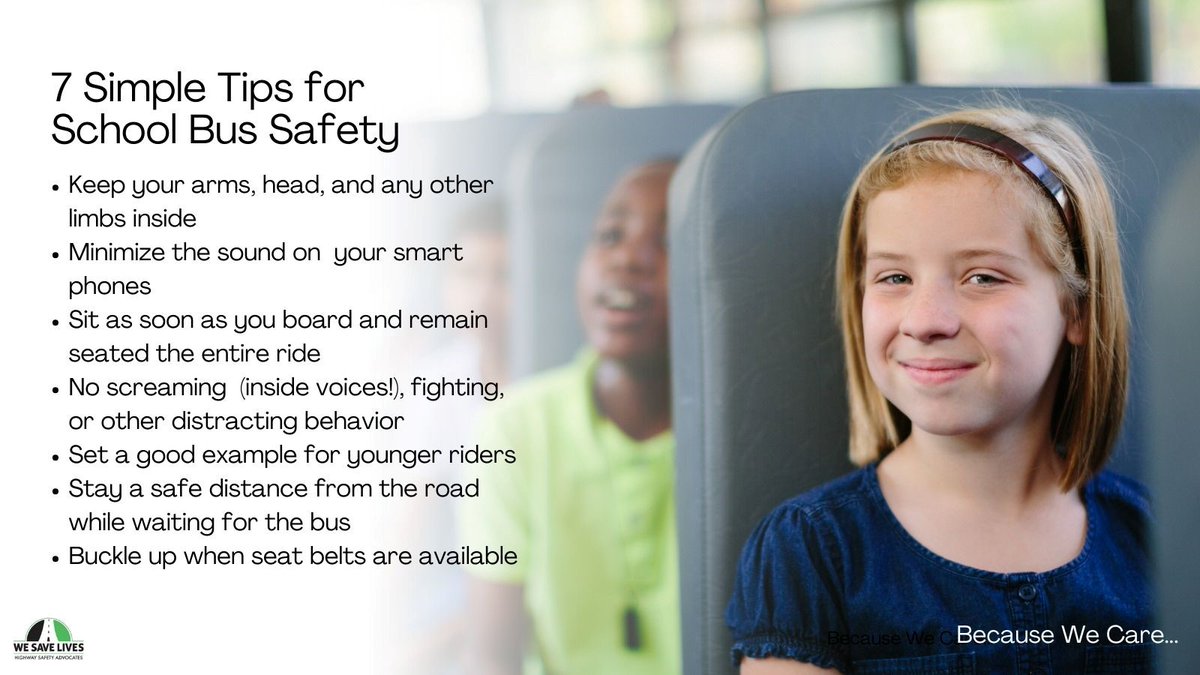 wesavelivesorg's tweet image. #NationalSchoolBusSafetyWeek 
#children #busdrivers #ParentingTips 

Because we care . . .