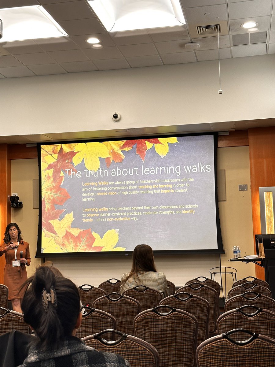 Great conversation this afternoon around learning walks at the <a href="/amtnj/">AMTNJ - Association of Math Teachers of New Jersey</a> #chargingahead