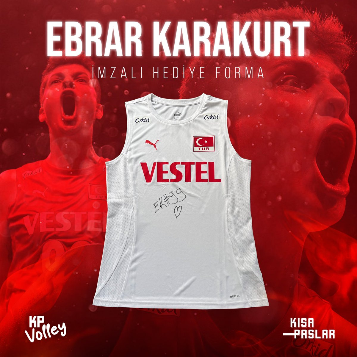 HEDİYEMİZ VAR! 🥳

🇹🇷 Ebrar Karakurt imzalı MT forması

♥️ Instagram'da 100K olmamızı kutluyoruz!

👉 Yapman gerekenler
♦️ Gönderiyi favorile ve RT'le
♦️ <a href="/kp_volley/">Kısa Paslar Volley</a>’i takip et

📢 Açıklanma: 31 Ekim