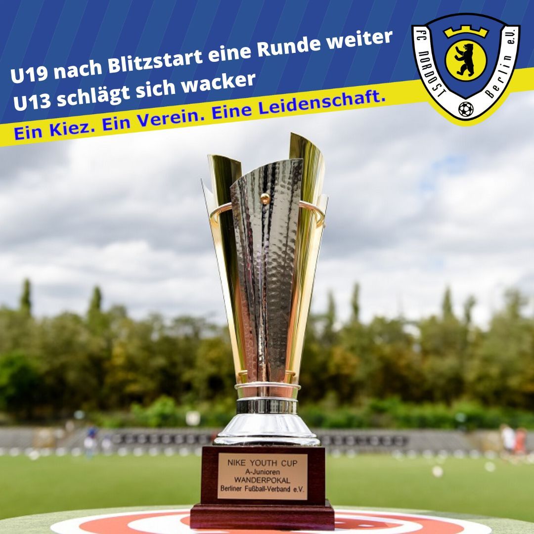 Die 2. Runde im Nike Youth Cup stand für unsere U19 und U13 unter der Woche an. Während die U19 weiter kam, musste sich die U13 dem Tabellenführer der Berlin-Liga geschlagen geben.

Mehr Infos ➡️ bit.ly/46Z6C7S