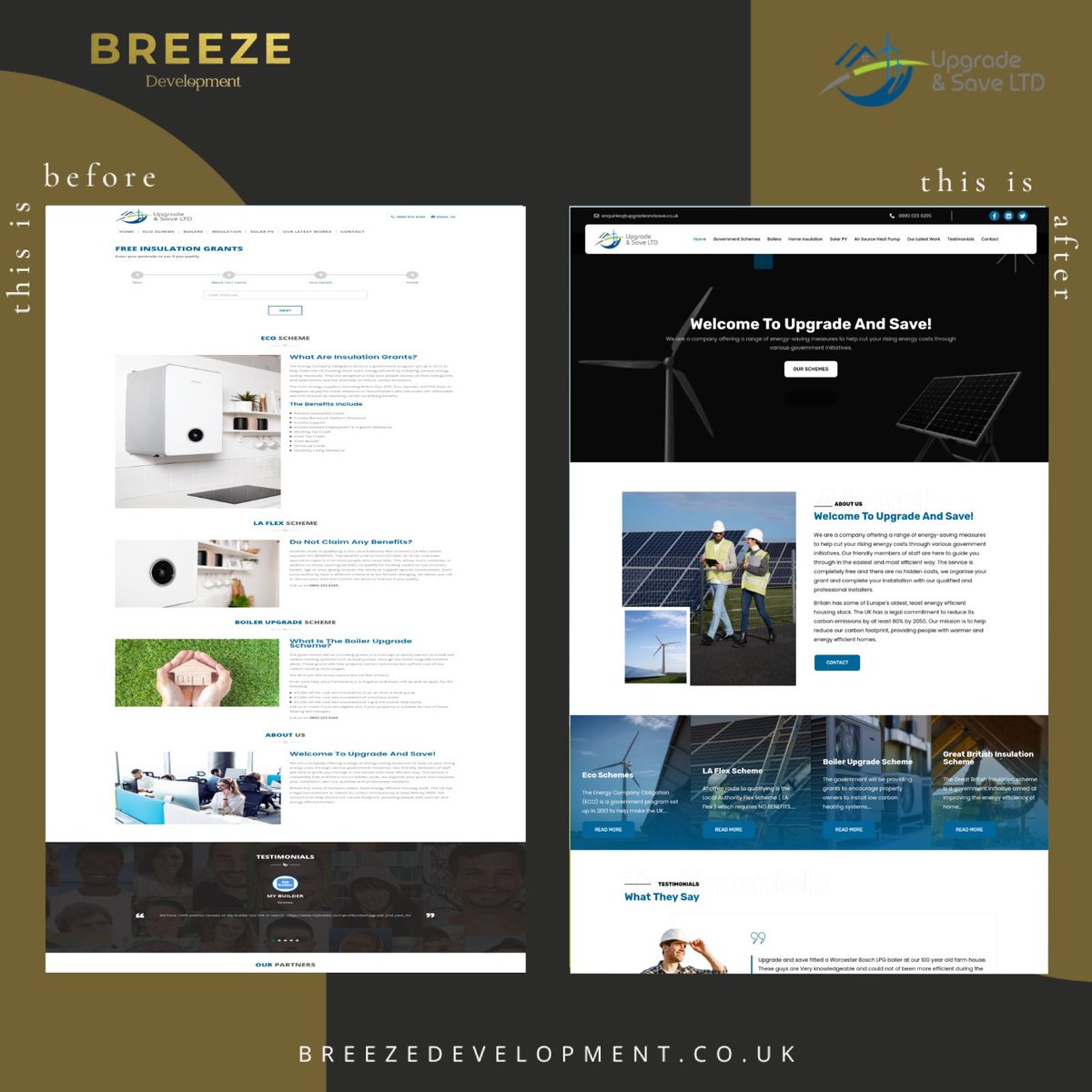 BreezeDevelop's tweet photo. Before &amp; After.

#digitalagency  #marketing  #website  #websitedesign  #websitedevelopment  #webdeveloper https://t.co/kp10Qnb5Sw