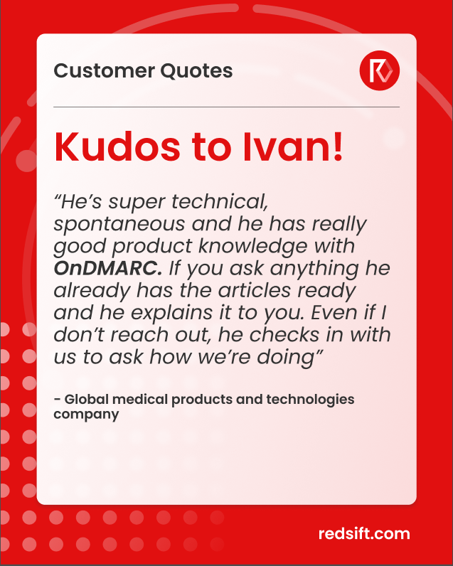 🌟 Customer Kudos Alert! 📷Big shoutout to our amazing <a href="/redsift/">Red Sift</a> customers who brighten our day with kind words and continued support. 📷  #ThankYou #Grateful #CustomerLove #Feedback #Partnership #Teamwork 📷📷📷 💙🌟🚀