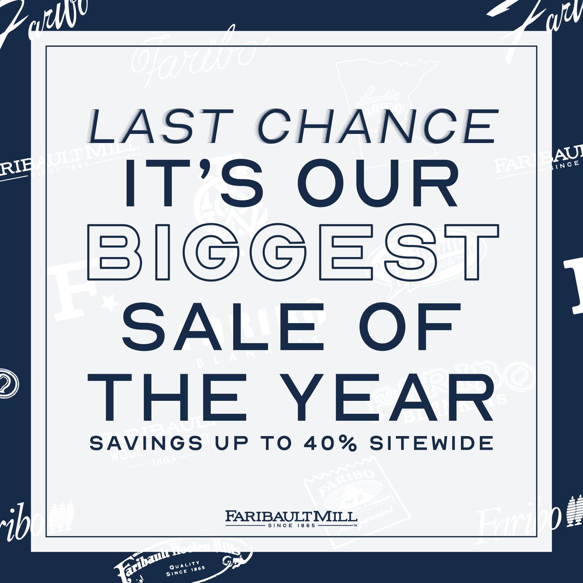 LAST WEEKEND TO SHOP THE ANNUAL HERITAGE SALE! Don't miss your chance to save up to 40% SITE WIDE!