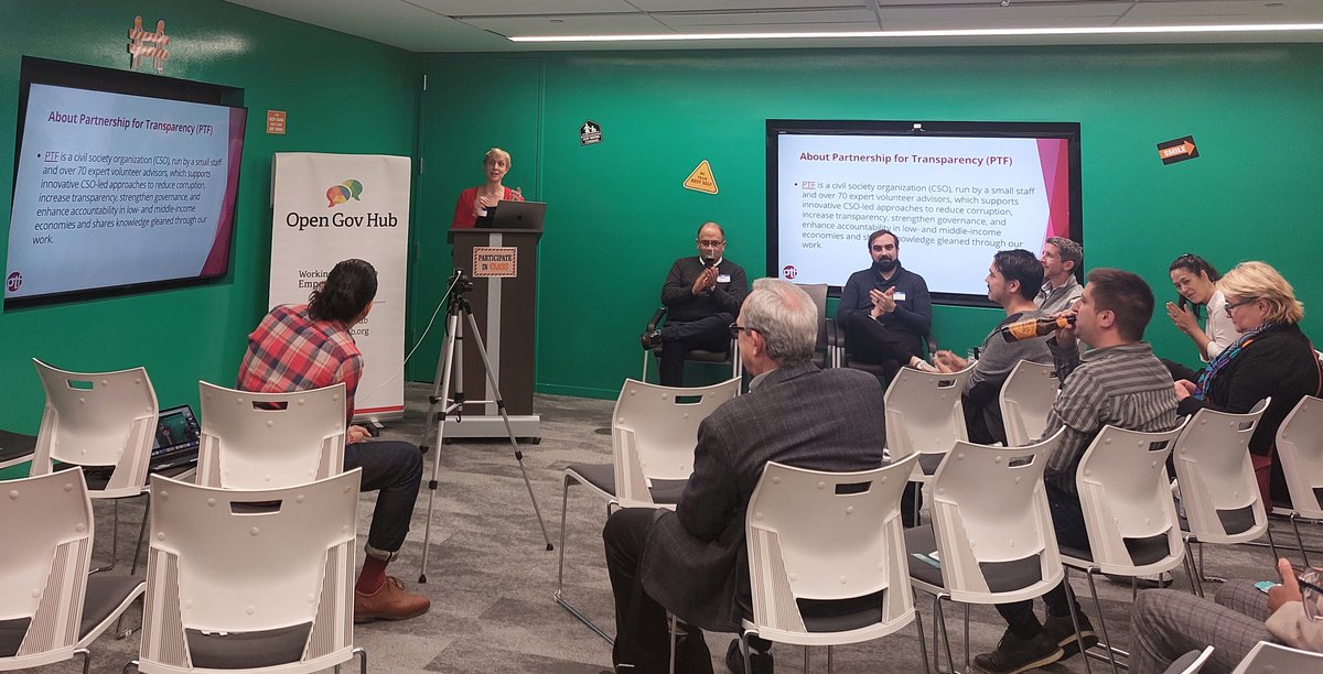 On October 19th, Management Team Members Aileen Marshall and Richard Stern, Communications Director Jillian Hess, and Program/Operations Officer Stephani Gutierrez represented @PTFund at the @OpenGovHub 11th anniversary celebration. Jillian also gave a presentation about @PTFund.