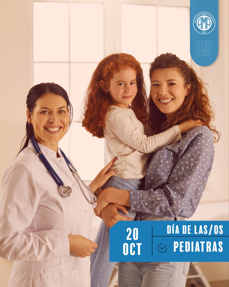 🗓️ Hoy es el día nacional de la Pediatría en nuestro país

• La fecha fue establecida durante el Congreso Mundial de Pediatría que se celebró en Argentina en 1973, en conmemoración a la fundación de la SAP (Sociedad Argentina de Pediatría) en el año 1911.