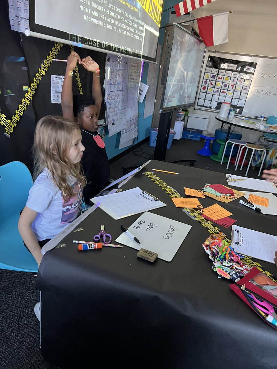 La Tonia Bellard-Jones M.Ed (@sinerla) on Twitter photo Who kidnapped Cubby?🤔 Students work together to solve clues to identify the correct suspect🥰 #crimescenetransformation <a href="/HumbleISD_RCE/">Ridge Creek Elem</a> #3rdgrade <a href="/HumbleElemMath/">Humble ISD Elementary Math</a> @MrsBarrios_RCE Who kidnapped Cubby?🤔 Students work together to solve clues to identify the correct suspect🥰 #crimescenetransformation <a href="/HumbleISD_RCE/">Ridge Creek Elem</a> #3rdgrade <a href="/HumbleElemMath/">Humble ISD Elementary Math</a> @MrsBarrios_RCE