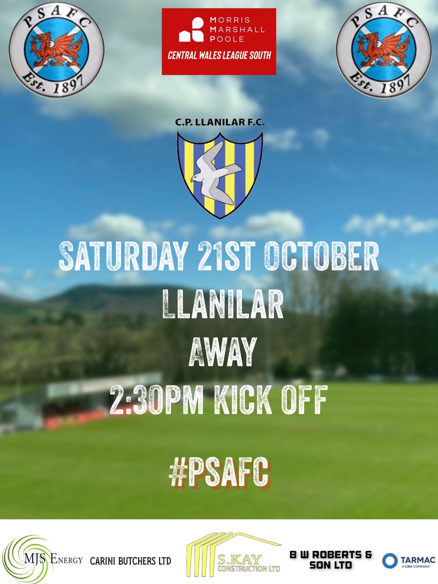 psafc_football's tweet photo. ☔️Weather Dependant!
First team make the cross country trip over to Llanilar FC!
🏟️Castle Hill Park, SY23 4SA
⏰2:30pm Kick Off
🏆MMP CENTRAL WALES LEAGUE
#PSAFC #Presteigne https://t.co/7vXz7h7kpI