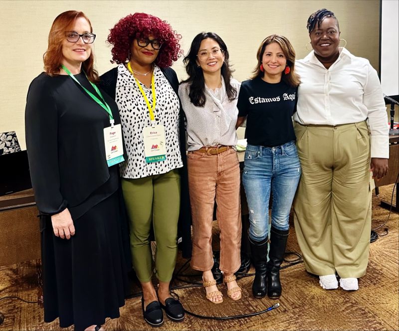 LCFGeorgia's tweet image. @GigiPedrazaM our Executive Director joined a panel with long-standing colleagues + partners Stephanie Cho, ED of Demo Lab South, Erica Clemmons Dean from Family Values, @TamiekaAtkinsGA ED of ProGeorgia and Page Gleason from the State Infrastructure Fund at the #2023UnitySummit