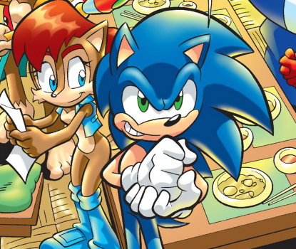 STHComicsHourly's tweet image. Welcome to Hourly Archie Sonic!
This automated account will be tweeting covers, pages & panels every hour from every single Archie published Sonic comics!