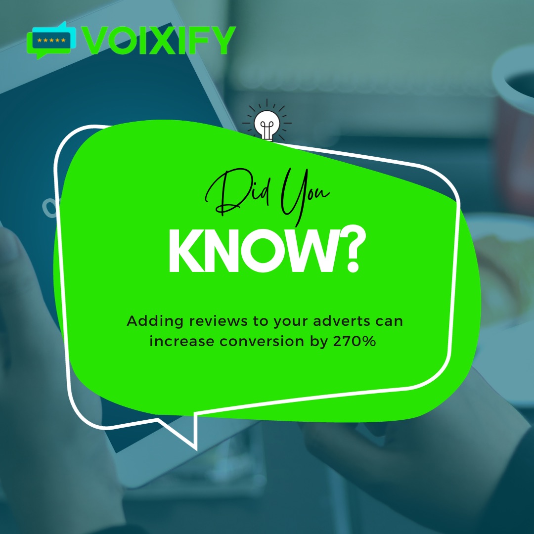 getvoixify's tweet photo. Discover the secret to skyrocketing conversions! Incorporating reviews into your ads can work wonders, boosting conversion rates by a whopping 270%. Get ready to turn clicks into customers.

#reviewmanagement #onlinereputation #review #feedbackmatters #voixify #getvoixify https://t.co/80kysnijuf