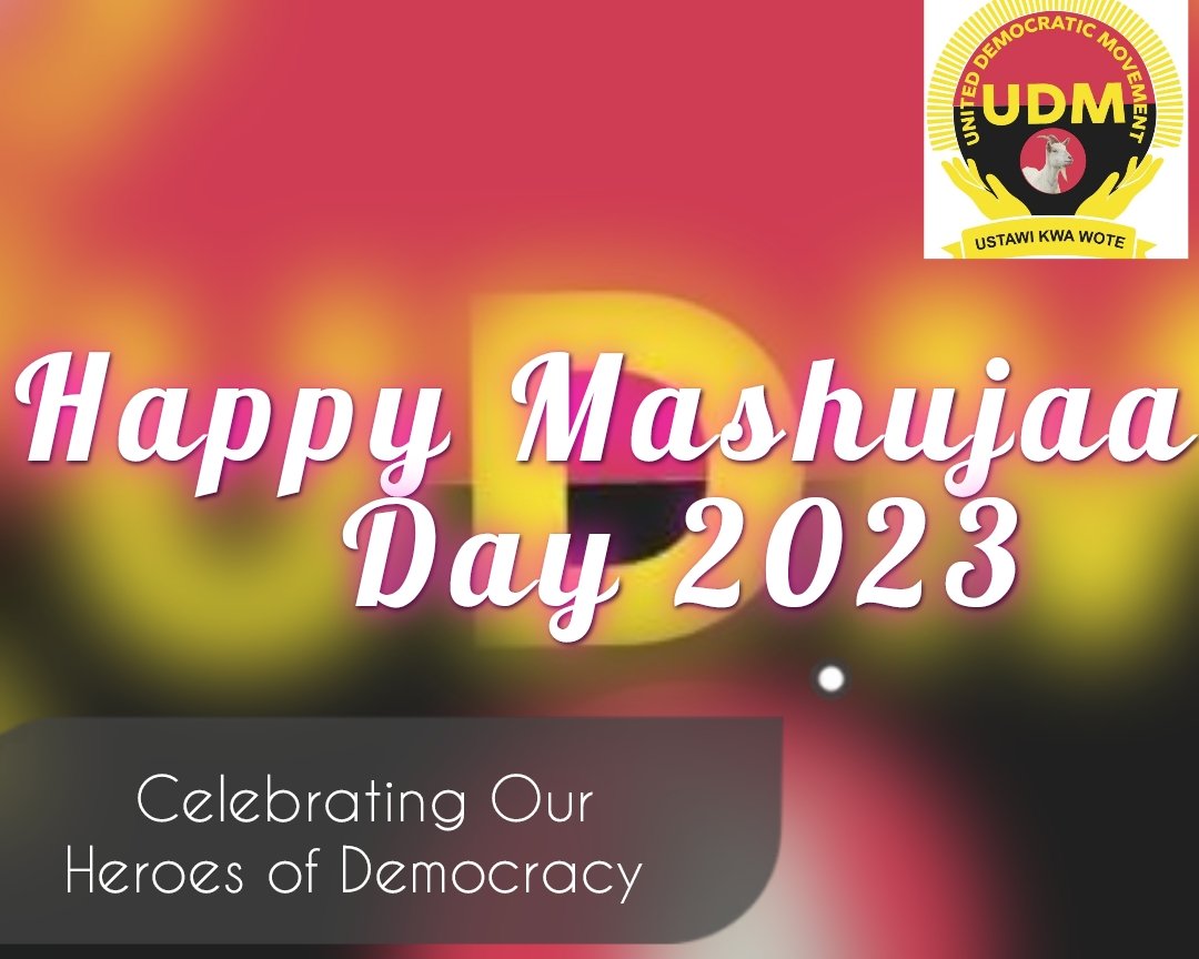 Happy #MashujaaDay to our @UDMKenya Party leader HE Captain @aliiroba. You provided an important opportunity to celebrate our collective history, our heritage, our values as a society, and our culture as people of #Mandera