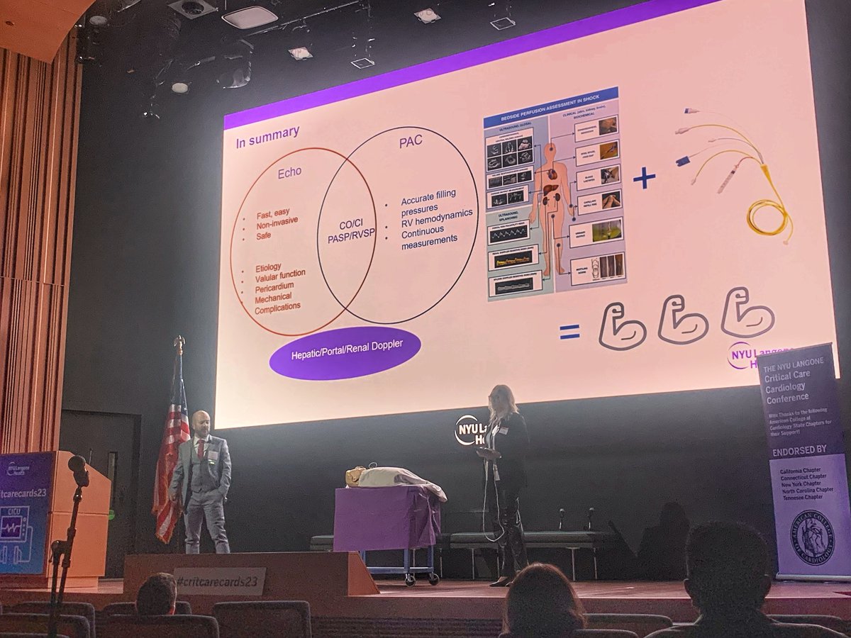 Pulmonary artery catheter (🪿) vs echo (🦇) for congestion/perfusion assessment. And the winner is both! Provide distinct but overlapping information that can both be needed for individual patient assessment @carlosalviar and Courtney Bennett #critcarecards23