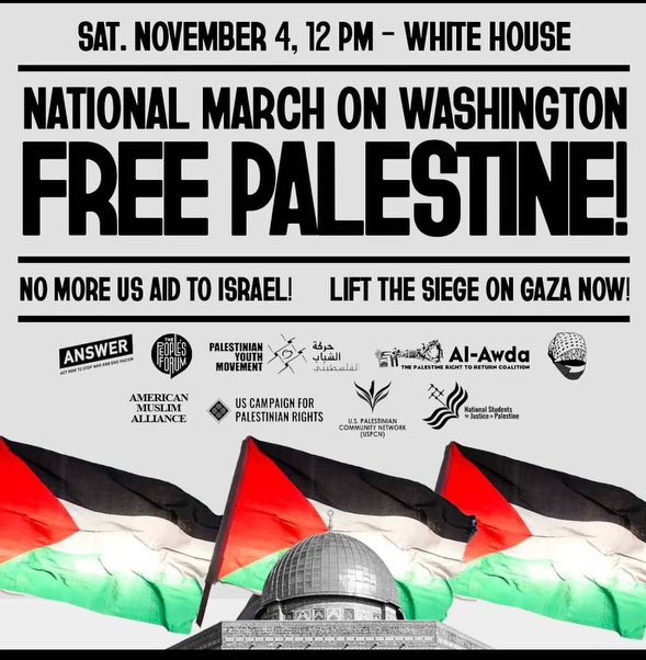 JednaBiH's tweet photo. As a coalition, we call upon our members and supporters to join us in Washington, DC, for the National March on Washington for Free Palestine.

If you would like to march with us, sign up here: https://t.co/kdwy2erwU2 https://t.co/r9IaoGGjNA