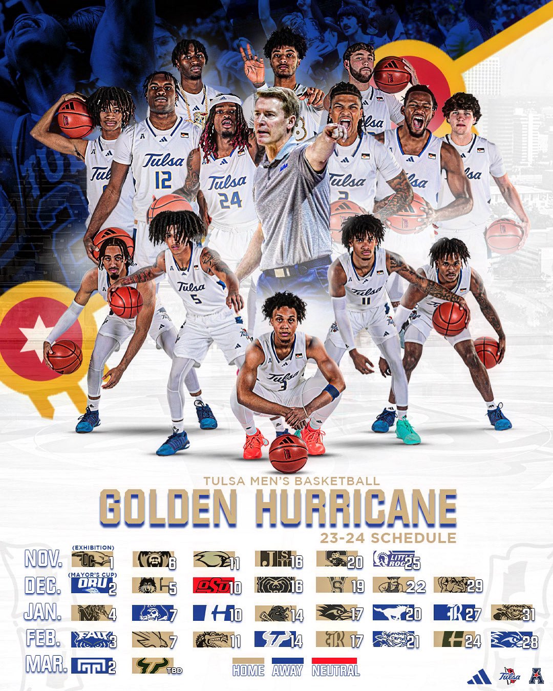 Tulsa clearance basketball schedule