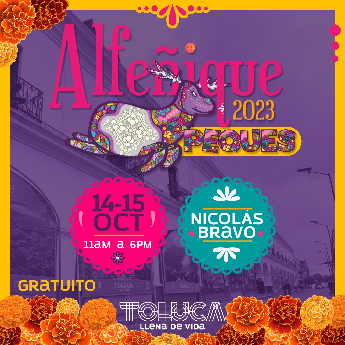 RayMartinezZen's tweet photo. 💀Este año, en los conciertos estelares de la Feria y Festival #Alfeñique2023, estamos comprometidos con la inclusión. 🤝🏻

📍La Calle Periodismo estará habilitada como acceso preferencial para personas con discapacidad. 

¡Disfrutemos juntos de nuestra #TolucaLlenaDeVida! 🎸 https://t.co/z7K9M0oial