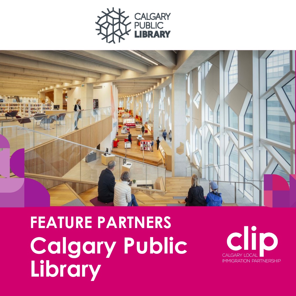 Services for newcomers: Special workshops &amp; programs for all ages: ESL Writing Club, conversation clubs, ESL/IELTS books and online courses, Learn English Story time and ELL School Success .    
calgarylibrary.ca 

calgarylip.ca
#YYC #Newcomer #Community