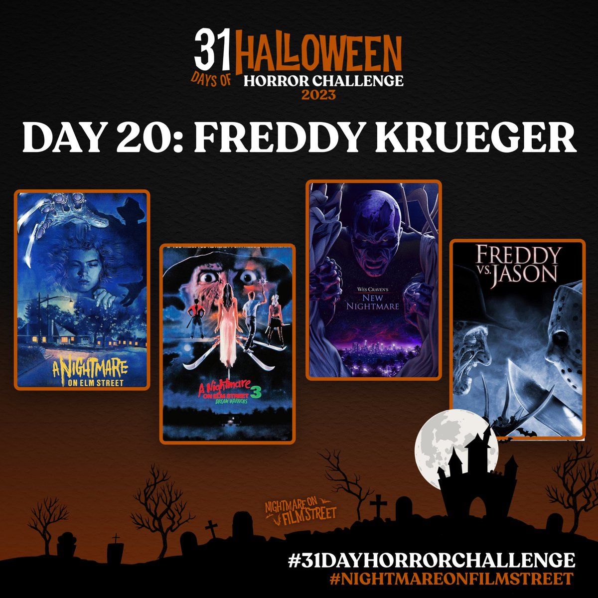 DAY 20: FREDDY KRUEGER

#31DayHorrorChallenge
#NightmareonFilmStreet