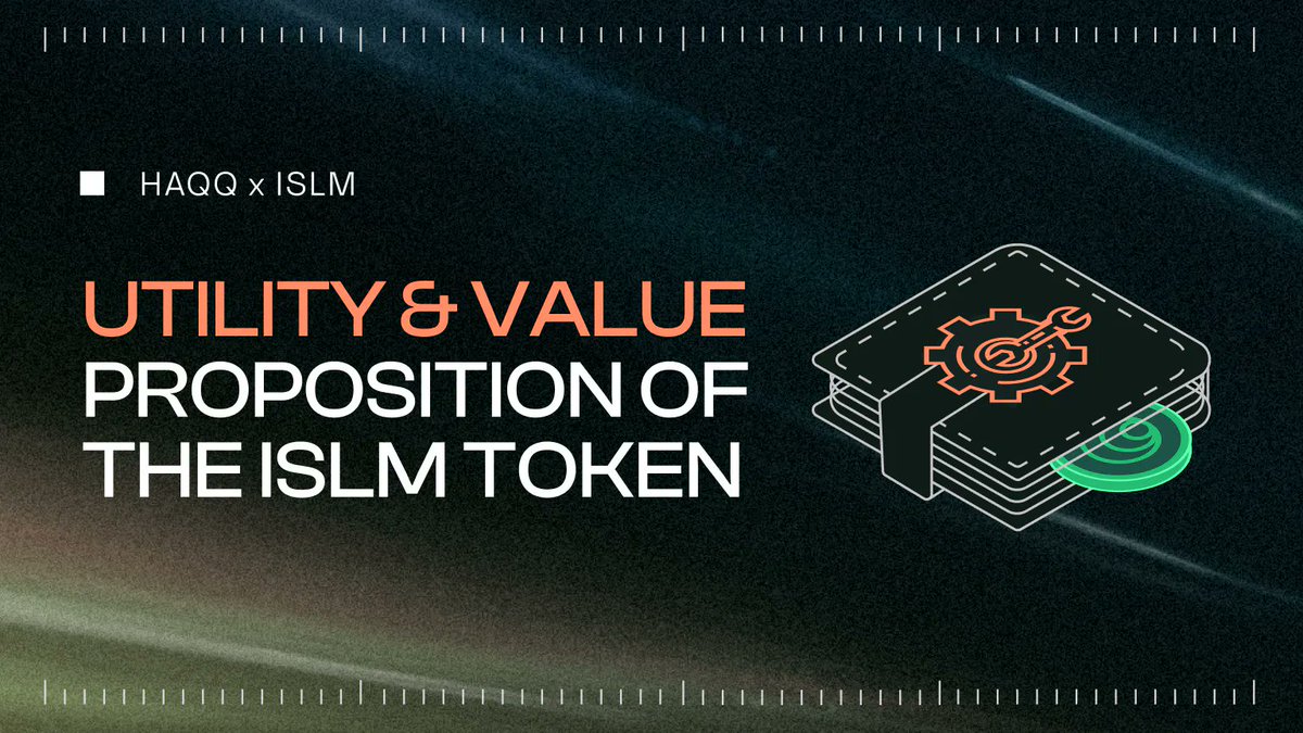 💡Utility of #ISLM

You have purchased <a href="/Islamic_Coin/">ISLM</a> &amp; stored it securely in your #HAQQ Wallet.

What next? What are the #ISLM utilities &amp; value props?

With ISLM, you can:

1️⃣ Earn yield
2️⃣ Govern #HAQQ
3️⃣ Explore integrations

Let's dive in 🤿

📖 haqq.network/blog/islm-util…