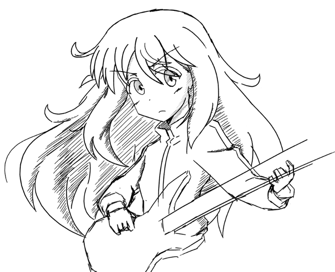 絵チャで描いた後藤ひとりさんです