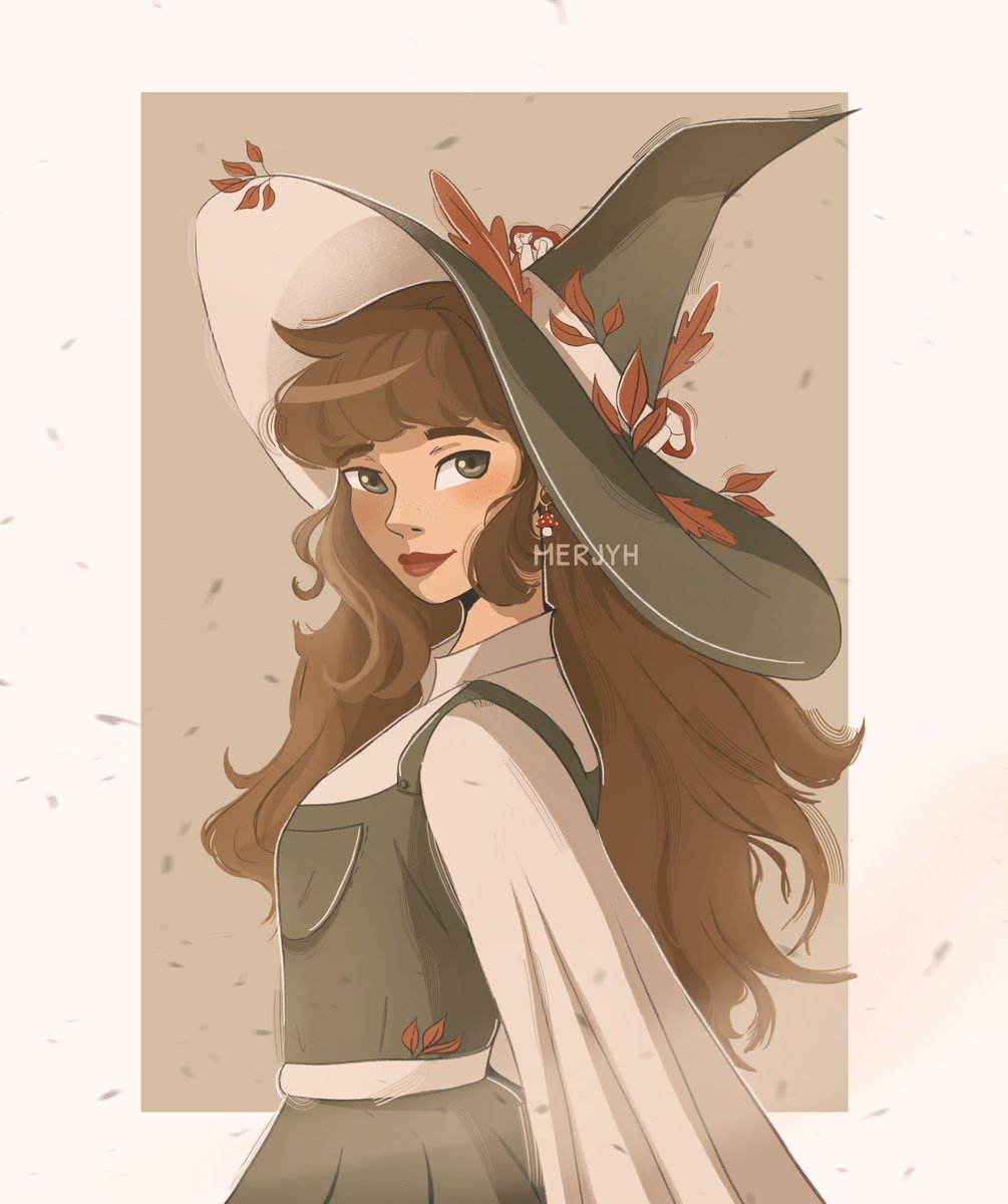 🍂🍊🥮🍄🍁🎃 
#art #witchtober