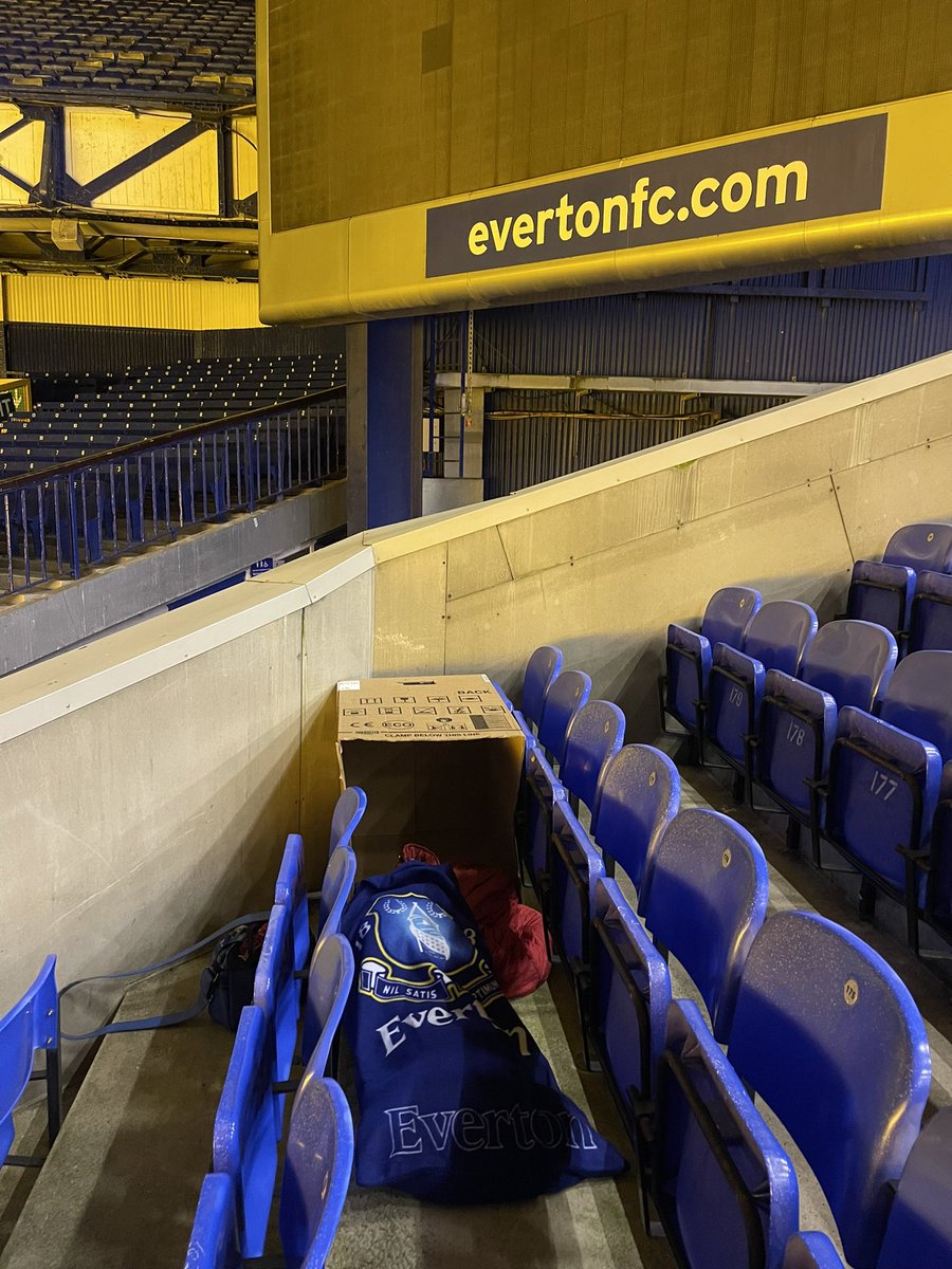 ditchy1977's tweet photo. Still can’t believe literally this time last week I was getting ready to do the #goodisonsleepout2023 for @EITC what a night something I will never forget @Everton and managed to raise money for the homeless #goodisonmemories #evertonsleepout https://t.co/mrazSTH4aZ