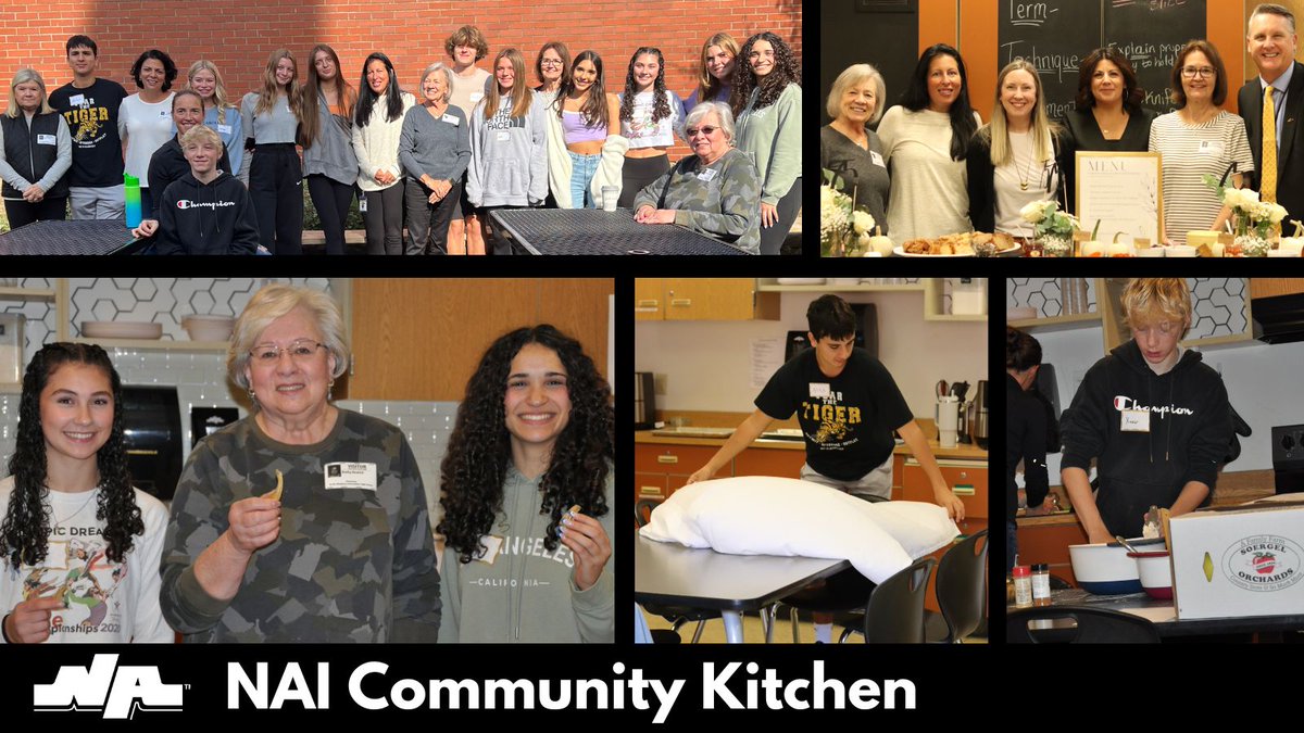 In the NAI kitchen, the community is the secret ingredient to success! Our community &amp; NASD retirees joined students for a morning of cooking. Students created a menu leveraging local ingredients to recognize the District’s 75th Anniversary &amp; pay homage to our farming community.