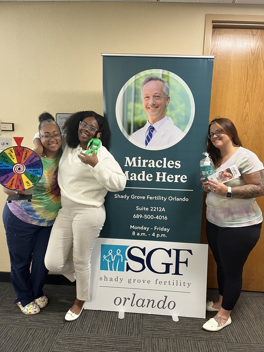 This great team is making miracles happen @SGFertility Orlando!