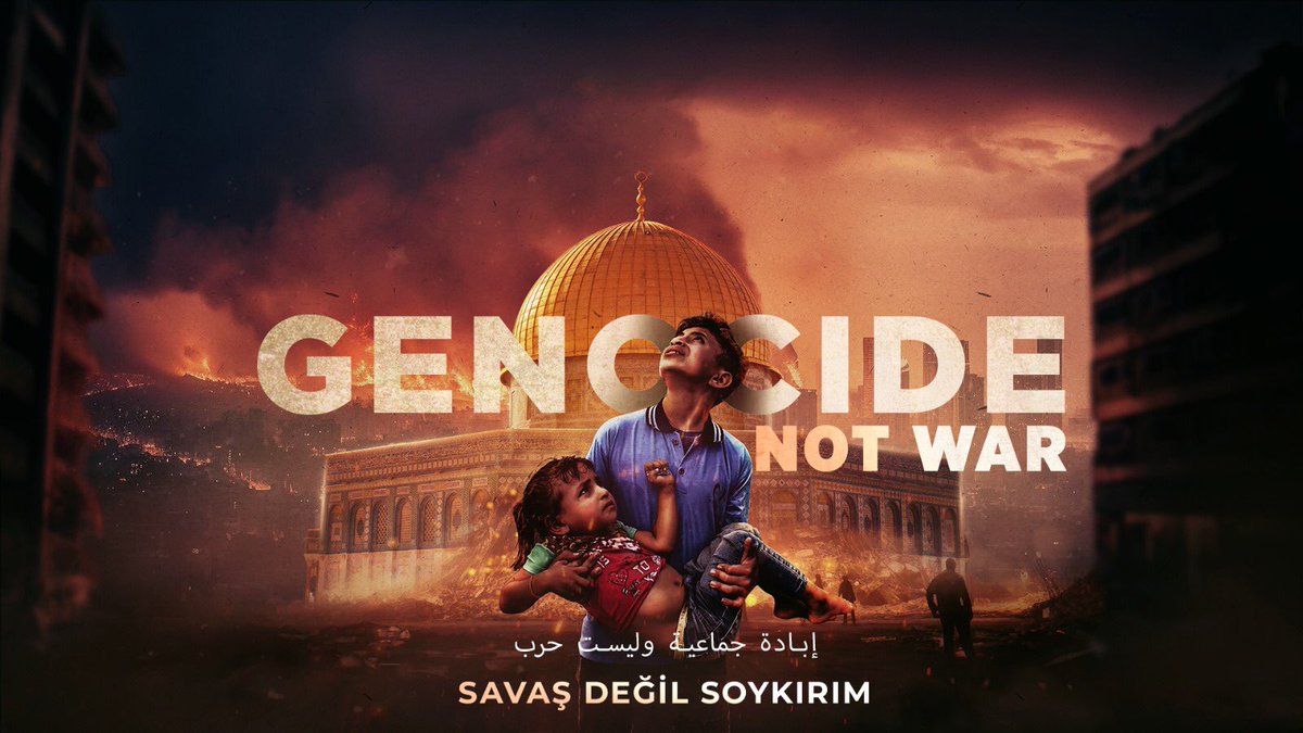 There is no war in Palestine,there is GENOCİDE ! #GenocideNotWar #Palestina