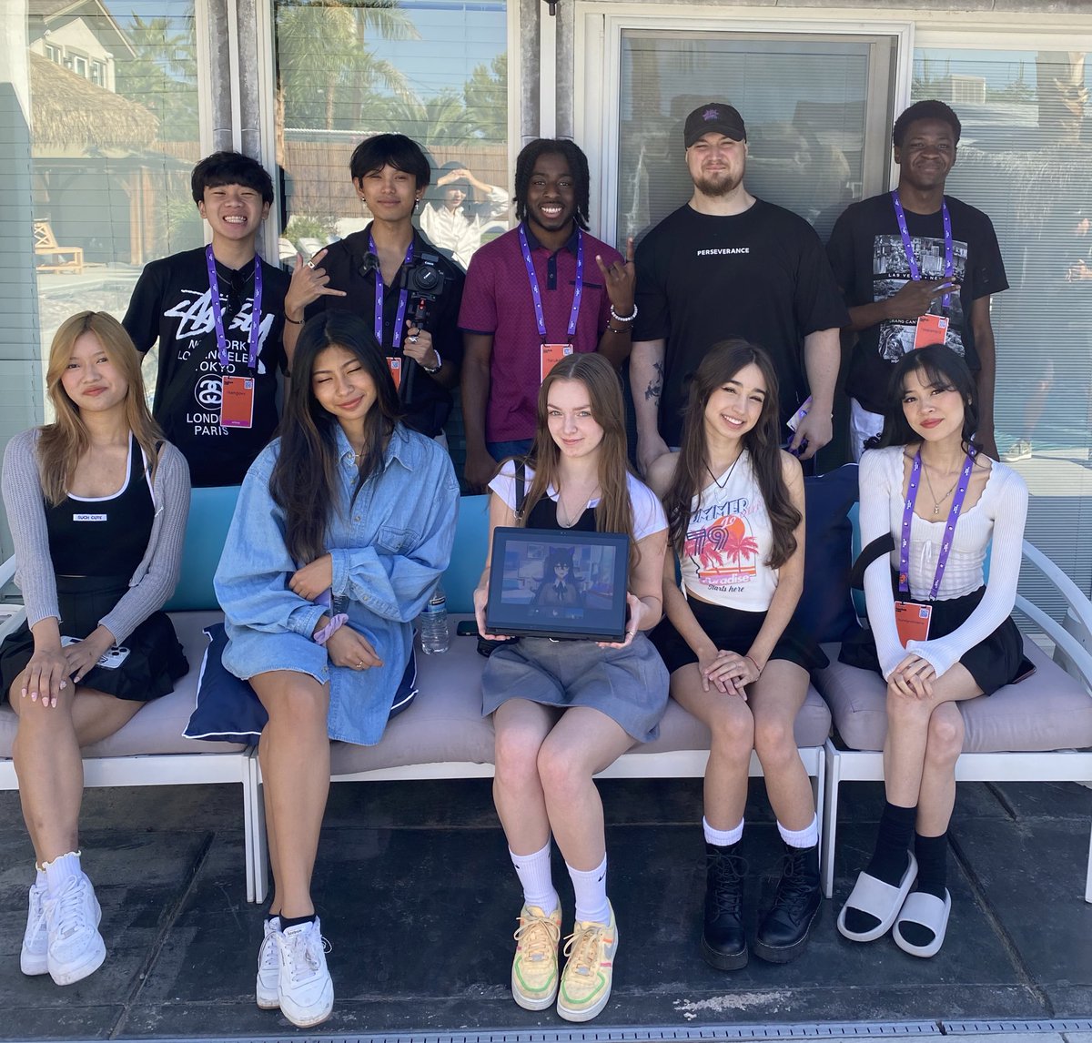 Creatorugg's tweet photo. The CreatorU Class of 2023 is ready for DAY 1 of TWITCHCON💙 #creatoru #creatoru2023 #uconnect @elgato @esportspubgmna @TVUNetworks @msiUSA @CityOfLasVegas https://t.co/L5qrYLG4h8