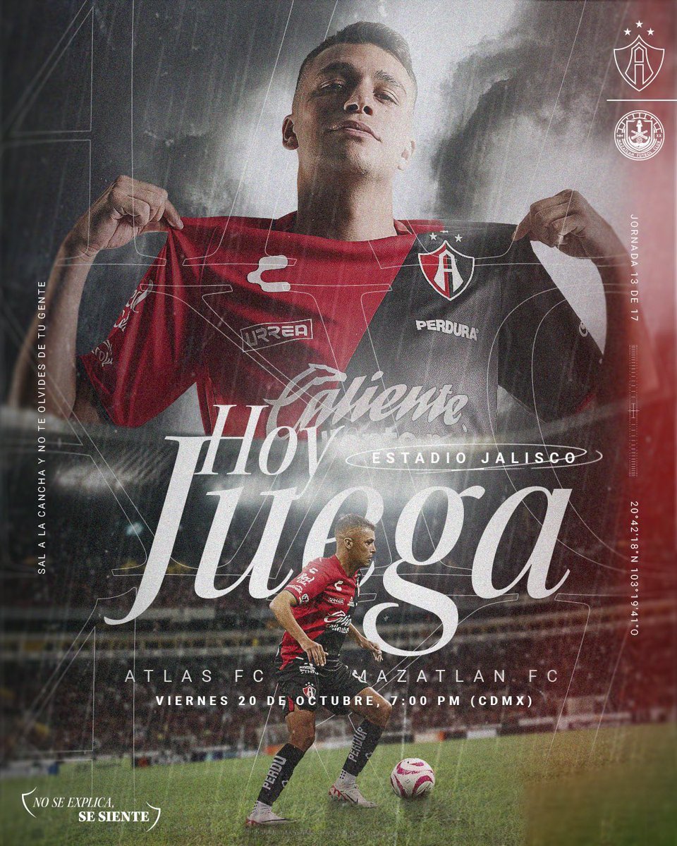 ✅ NOS VEMOS ÉSTA NOCHE ✔️

@AtlasFC 🆚 @MazatlanFC 
🔴⚫️                                              🟣

📺 @afizzionadosmx @izzi_mx 
⏰ 6:50 PM
🏟️ @estadiojalofic 

🎙️@MafeAlonsoo 
🎙️@Salcedo_Hugo 
🎙️@hagala_ 
🎙️@pacogonzaleztv 

ACOMPÁÑANOS‼️

❇️ #VivimosTuPasión 🟢