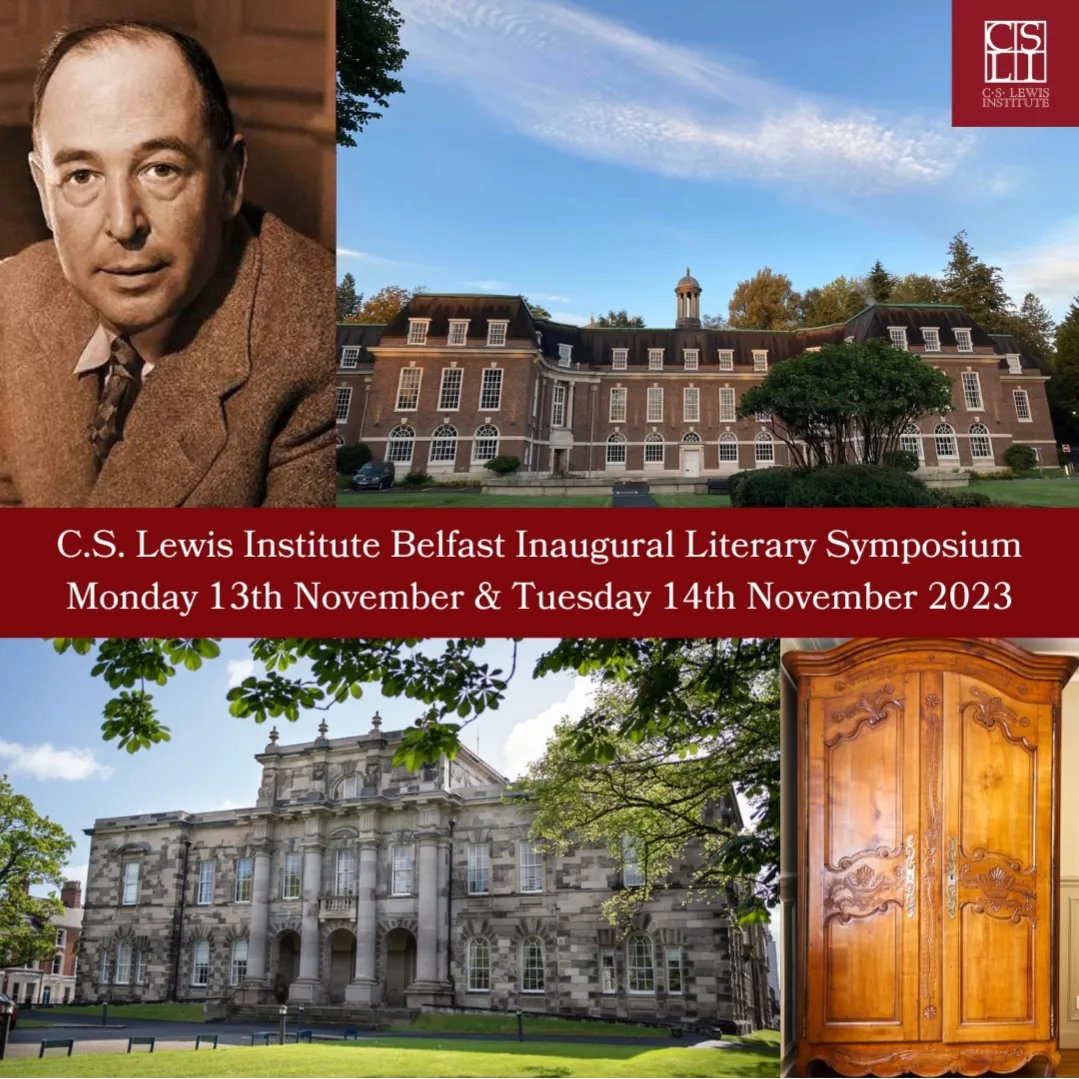 LinkensPeter's tweet photo. I am ecstatic to announce that the C.S. Lewis Literary Symposium 2023 will be taking place at Union Theological College and Stranmillis University College in Belfast on the 13th November, hosted by the C.S. Lewis Institute 🦁 
https://t.co/qGDCQ72aFi https://t.co/5HthS8K7Mh