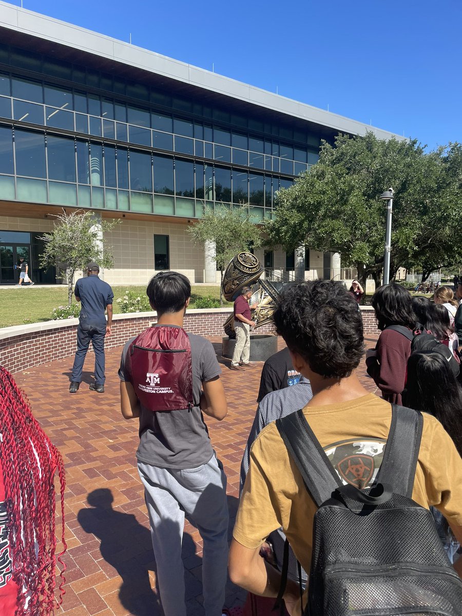 Took a small group of dual credit students who demonstrated responsibility in their college courses to Texas A&M Galveston.