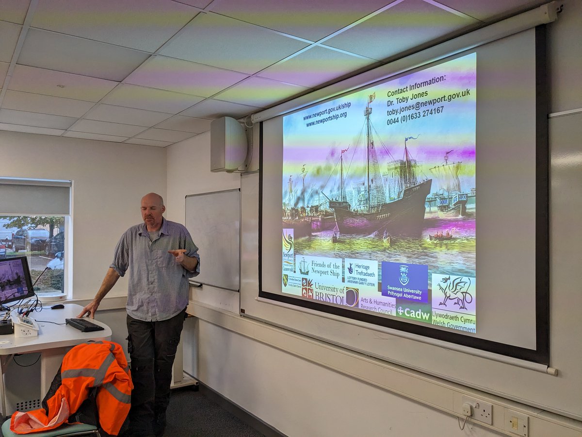 Great to have Dr. Toby Jones speaking to our Conservation students at Cardiff University about The Newport Medieval Ship today!