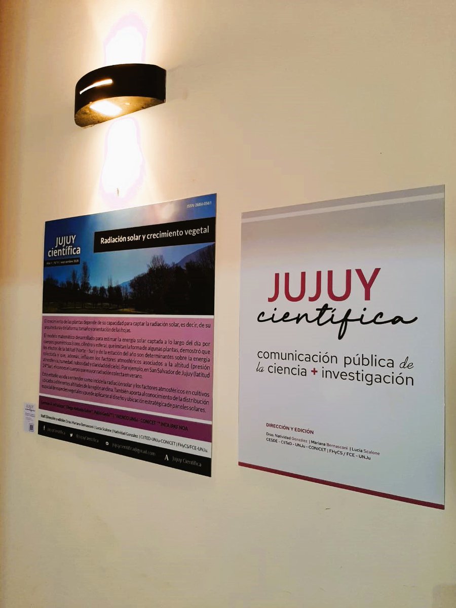 JujuyCientifica's tweet photo. 🔎 CIENCIA PÚBLICA PARA FORTALECER LA DEMOCRACIA

🔵Se encuentra abierta la muestra "Ciencia en movimiento. La agricultura familiar en su contexto"

📍Hasta el 31 de octubre en los pasillos del INTA IPAF NOA, Ruta Nacional Nº 9 - Km. 1763 https://t.co/JqRVH16dvQ