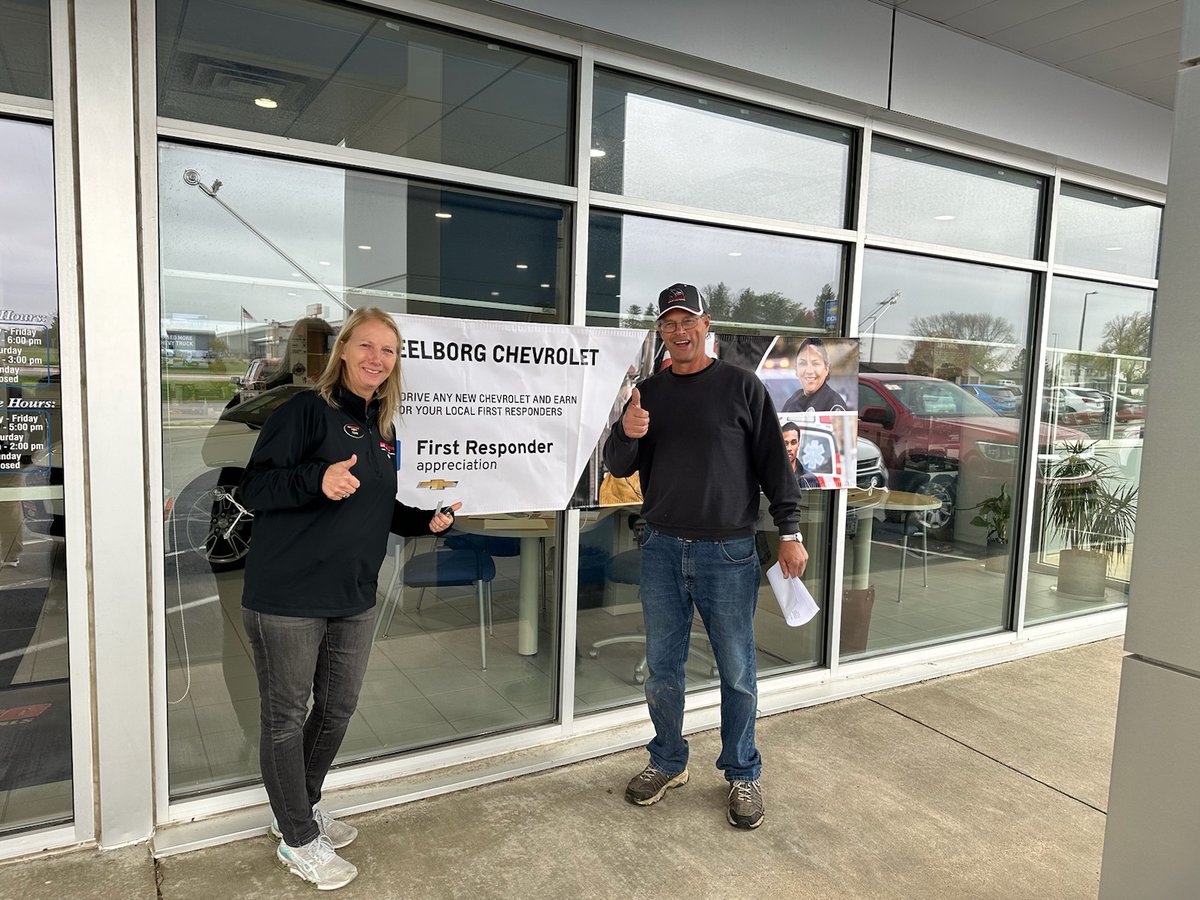 WeelborgChevy's tweet photo. Thank you to everyone who came out yesterday to support the New Ulm Medical Center for our First Responder Test Drive Event. Weelborg Chevrolet and GM came together to donate to such an amazing cause!
#thankyou #testdriveevent #firstresponder #weelborgchevroletofnewulm https://t.co/3tK9fH9UgZ