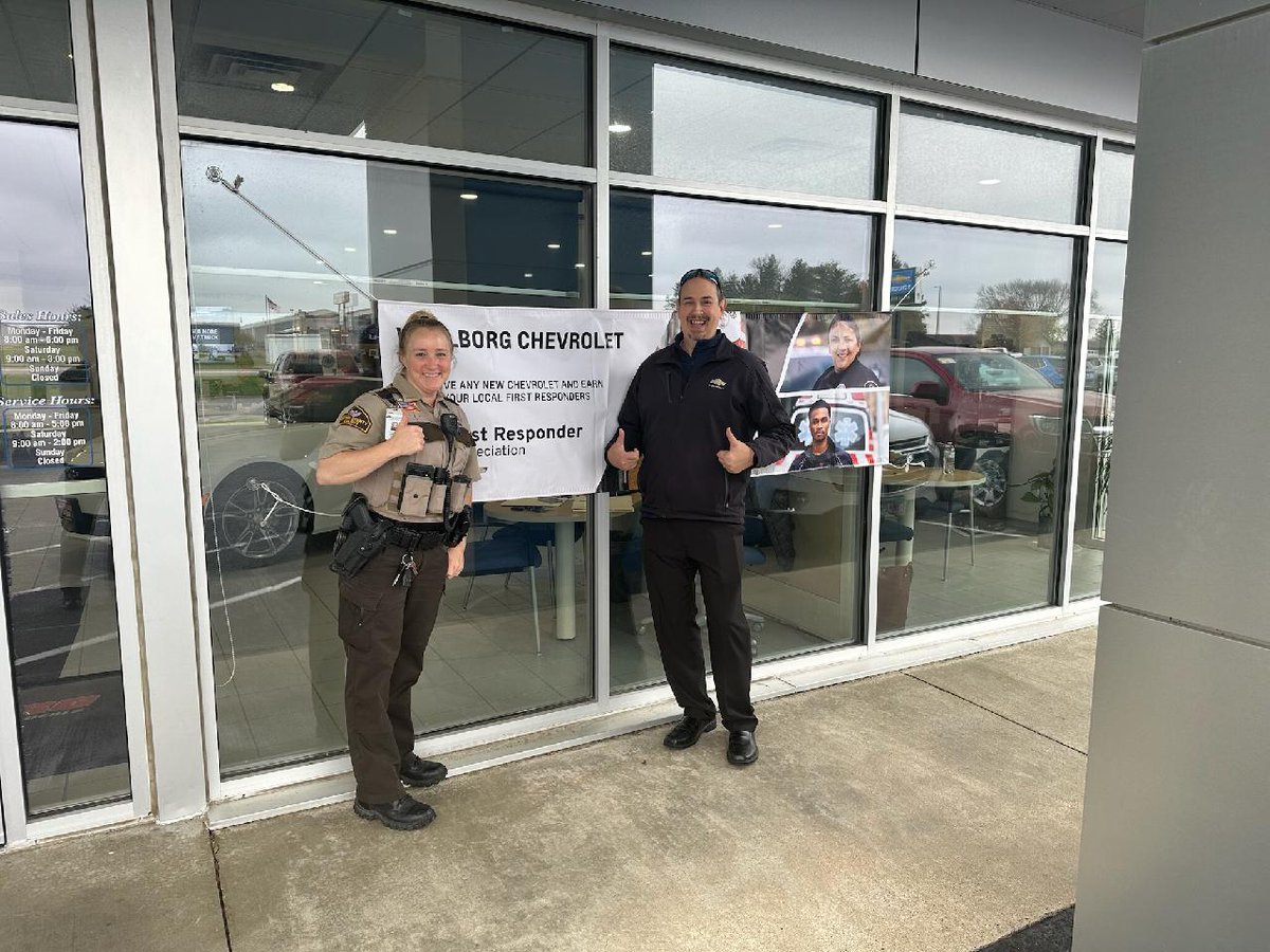 WeelborgChevy's tweet photo. Thank you to everyone who came out yesterday to support the New Ulm Medical Center for our First Responder Test Drive Event. Weelborg Chevrolet and GM came together to donate to such an amazing cause!
#thankyou #testdriveevent #firstresponder #weelborgchevroletofnewulm https://t.co/3tK9fH9UgZ