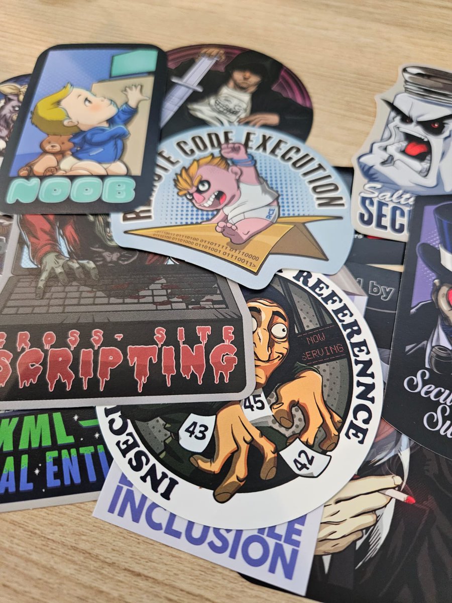 kuzushi's tweet image. Tonight I am presenting at @htb_mx.  I am also planning to give away a bunch of stickers/swag from @PentesterLab, @RedTeamVillage_ and @SaltySecurity.  Looking forward to sharing with everyone!