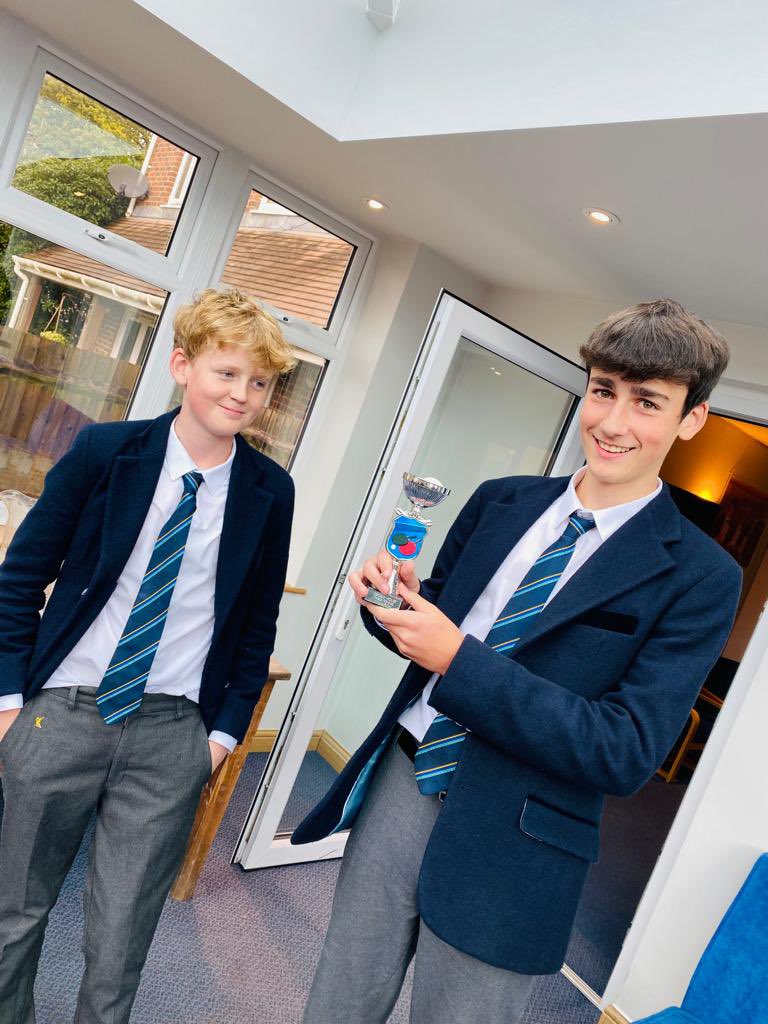 Despite no Steepo, Mr Heavens’ BBQ &amp; the Table Tennis 🏓 final brought out the house spirit as Remove formers Seb and Will battled it out for 3 rounds right down to to the wire. Congrats to Will - our first ever DOUBLE Champion 🏓 🏆 👏 #COYC 🤍💙 <a href="/ArdinglyCollege/">Ardingly College</a>