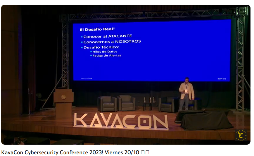 AdrianneGonz1's tweet photo. CSaaS – Cybersecurity as a Service es la ponencia del querido José Manuel Ávila en @KavaConPy nos estás siguiendo por Youtube? 🐝💛 #sophos #kavacon2023 #kavacon #ciberseguridad https://t.co/MoE3bxJgkg