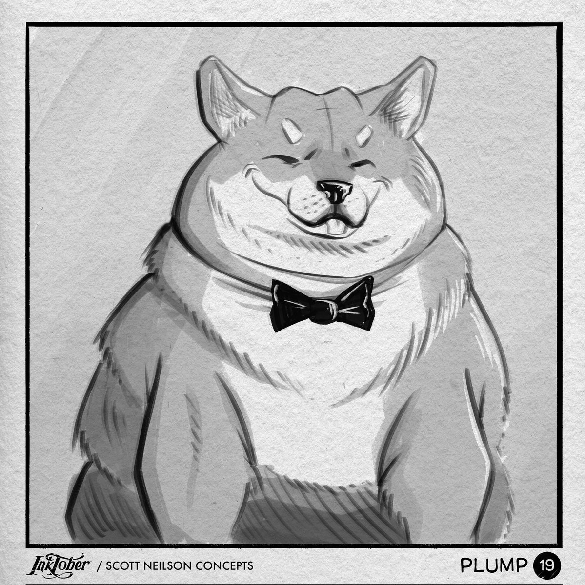 INKTOBER 19 "PLUMP"
He ROUND 👁️👄👁️
#INKTOBER19 #INKTOBER23 #INKTOBER2023 #INKTOBERPLUMP #PLUMP #PROMPT